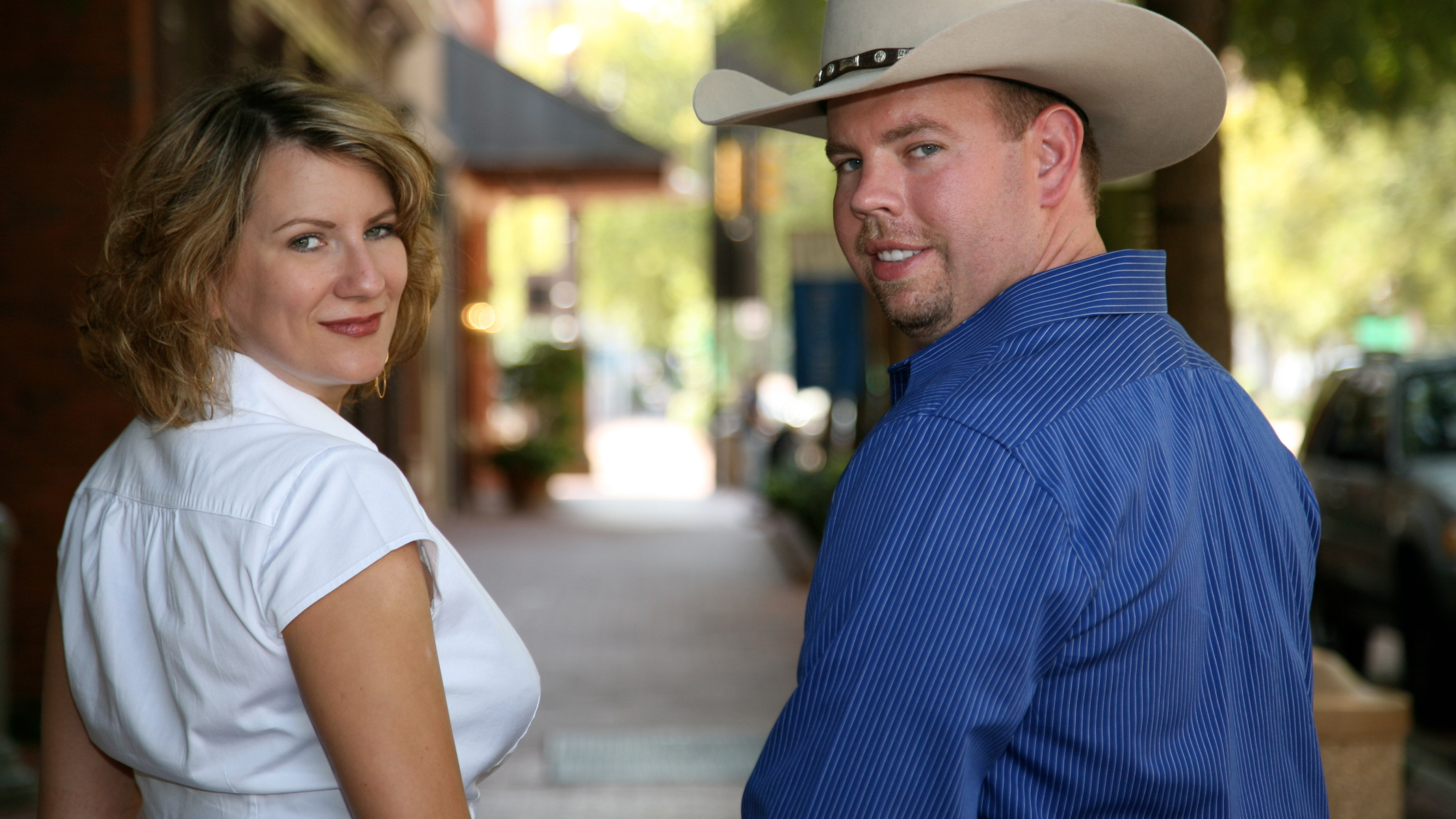 A couple out on the town in Fort Worth